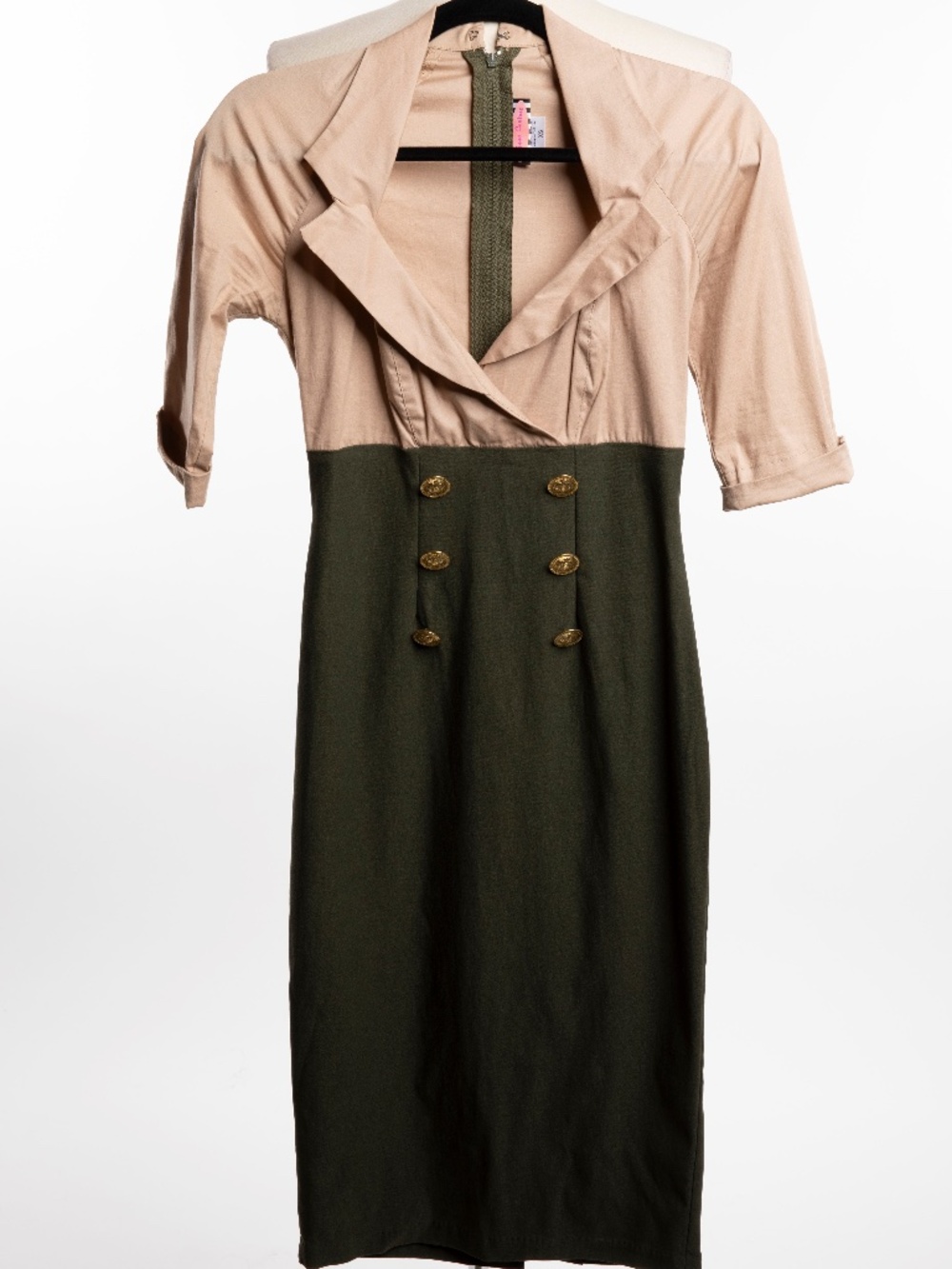 Pinup Couture Military Style Dress - Size XS
